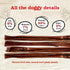(6, 5-Pack), 2-in-1 Natural Farm Power Bully Sticks Dog Chews Power Chews: Premium Beef Cheek Wrapped in Beef Pizzle
