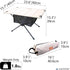 Backpacking, NACETURE Camping Table with Folding Legs and Mesh Storage Basket for Food, Coffee, or Camp Grill