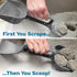 SCRAPE 'N' SCOOP Cat Litter Clump Remover - 2 in 1 Litter Box Scooper & Scraper for Pet Accessories