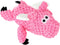 goDog Checkers Just for Me Flying Pig Squeaky Plush Dog Toy with