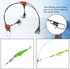Saltwater Fishing Wire Leader with Swivels Snaps Stainless Steel Fishing Rigs for Lures Bait Hooks