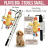35" Flirt Pole for Dogs Heavy Duty - Multi-Sensory Tough Chase Toy for Medium & Large Breeds Extra Strong Dog Teaser