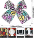 100pcs Halloween Dog Bow Ties Bulk Adjustable Neckties for Small Medium Dogs, 25 Set Pumpkin Patterns for Party Holiday