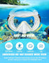 Snorkeling Gear for Adults, 180° Panoramic View Snorkel Mask Set with Food-Grade Silicone Anti-Fog