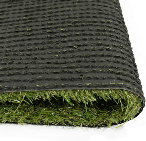 Ottomanson Artificial Grass Puppy Potty Training Pad with Tray, 15" x 30", Reusable Pee Pad for Small Pets and Dogs