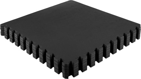 6-Pack 24 EVA Foam Mat Tiles - SQ FT of Interlocking Padding for Garage, Playroom, or Gym Flooring - Workout Mat