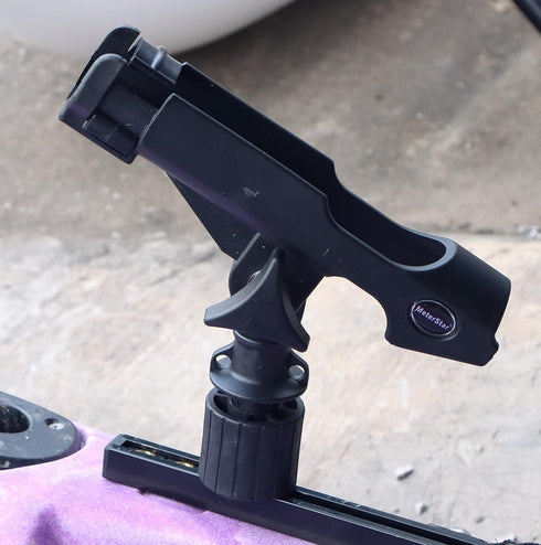 New Upgrade 360 Degrees MiniPort Fishing Rod Holder with Track Mounting Base Kit