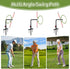 Poen 1 Set Golf Swing Trainer with 3 Height Indoor Practice Simulator Accessories for Golf Swing Training