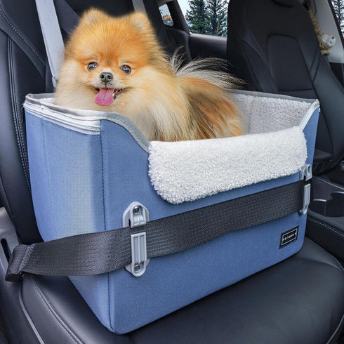 PETSFIT Dog Car Seats for Small DogsPatented Safety BucklesSafety TetherFoldable Travel Dog