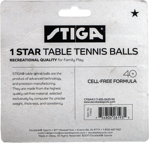 1-Star (12-Pack) STIGA Orange Balls