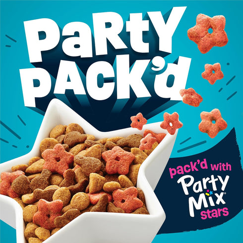 PartyPackdwithFlavors 15 lb. Purina Friskies ofChicken,Liver and Turkey CrunchyDryCat Food - Bag