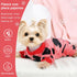 Dog Pajamas for Small Dogs, Super Soft Warm Sweater PJs, Cute Pet Clothing for Chihuahua, Yorkie, Small Love Heart Pink