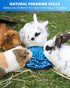 OVMKOV 9.44" 9.44" Chinchillas Rabbit Foraging Mat, Interactive Feed Game for Boredom, Small Pet Puzzle Toy, x Polar