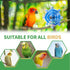 Bird Toys for Parakeets, Interactive Spinner Rattle Budgie Toys, Rotating Wheel Chew Parrot Toys for Medium Birds Small
