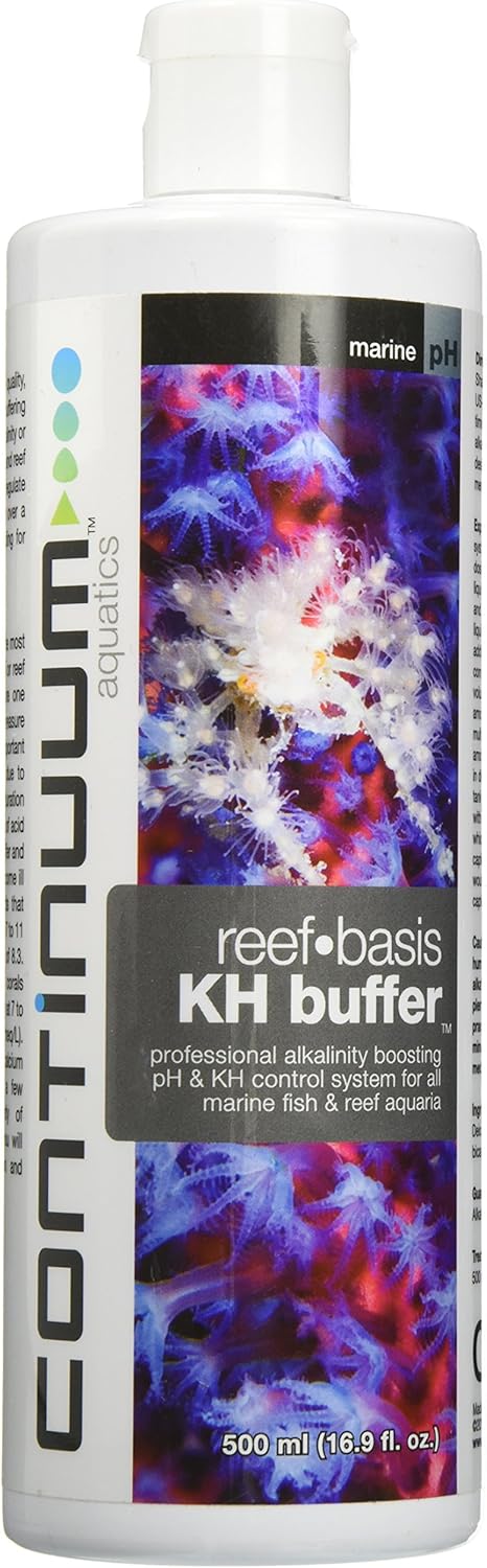 Continuum Aquatics Reef-Basis KH Buffer, 500ml pH & KH Control System for Marine Fish & Reef Aquaria