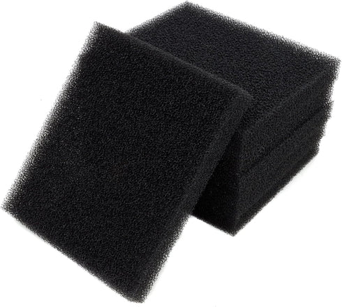 ALEGI Aquarium Bio Sponge Filter Media, 6.28 x 5.5 x 0.78 Inch Fish Tank Filter Cartridge Foam Pad Inserts, 6 Pack
