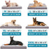 Dog Bed for Medium Dogs, Washable with Removable Cover, Cooling Gel Memory Foam, Orthopedic Crate Bed, 29 Inch