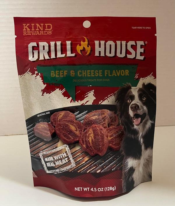 Grill House Kind Rewards Dog Treats (Beef & Cheese Flavored)