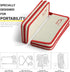 12-Inch (1.3Lbs), 180LB Folding Stool Camping Stool, Portable Folding Stool with Carrying Bag, Portable Chair Outdoor