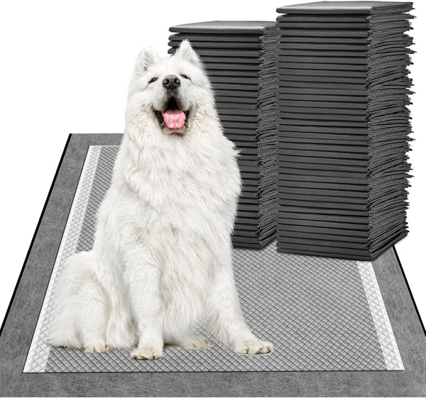 MIZOK Dog Pads 30x36 XXL Extra Large, Charcoal Pee Pads for Dogs,