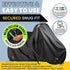 Waterproof Bicycle Cover for Outdoor Storage, Fits 1 or 2 Bikes, Heavy Duty Ripstop Fabric