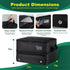 HIMAL HIMAL 2 Layer Golf Trunk Organizer, Collapsible Waterproof Car Golf Bag with Ventilation Compartment