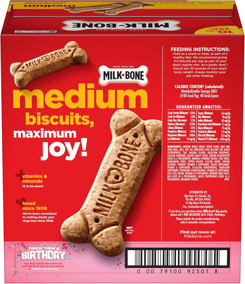 Milk-Bone Original Dog Treats for Medium Dogs, 10 Pound - Crunchy Biscuit Helps Clean Teeth