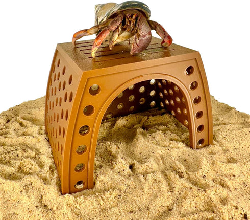 Hermit Crab Hideout Hut | Hermit Crab Climbing Tank Decor Cave | Hideaway Habitat Hide Decoration Accessories Supplies