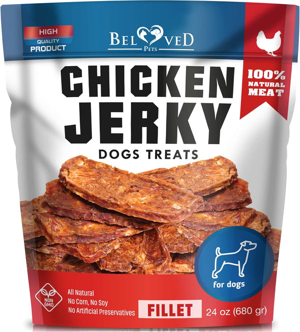 Dog Treats Chicken Jerky 1.5 lb Dog Food & High Protein Chews