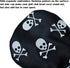 Skeleton Golf Club Headcover - Skull and Crossbones Driver, Fairway Wood, Hybrid PU Leather Headcover in White and Black