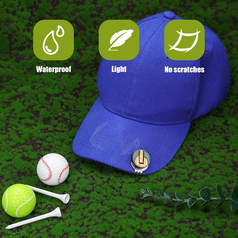 Magnetic Golf Hat Clip, Funny Golf Ball Marker with Three-Tooth Cap Clip for Golf Accessories