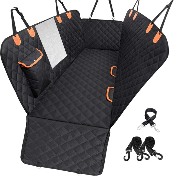 Dog Car Seat Cover for Back Seat 600D Scratchproof Nonslip Durable Waterproof