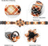 Lionheart Glory Dog Collar with Flower, Fall Halloween Plaid Collar for Small Dogs, Adjustable Pet Collar