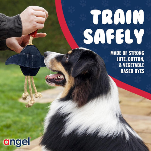 Angel Pet Supplies Loon Natural Rope Dog Toy | Durable Duck Toy for Interactive Play and Mental Stimulation