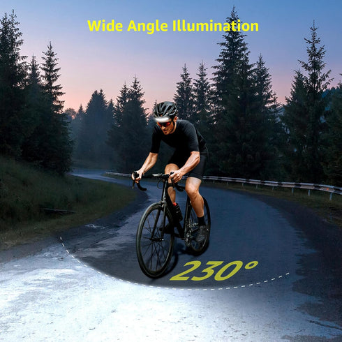 Lepro LED Headlamp Rechargeable - Super Bright Head Lamp with Motion Sensor, 230° Wide Beam & Adjustable Spotlight