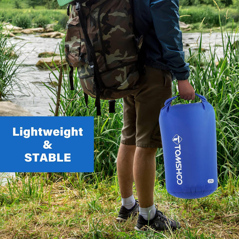 TOMSHOO Dry Bag 3-Pack/5-Pack, Lightweight Waterproof Roll Top Sack Set for Hiking, Fishing, Camping, Boating