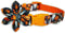 Halloween Dog Collar with Sunflower Bow - Holiday Pumpkin and Spook Collar for Small, Medium, Large Pets, Puppies