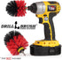 Outdoor Cleaning Supplies - Stiff Bristle Drill Powered Brush Attachments for Garden