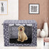 Pethiy Durable Polyester Dog Crate Cover - Universal Fit for Most 24 Inch Wire Dog Crates - Cover Only - Sky Gray