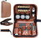 Wolfman Golf Accessories Set with Hi-End Case, Golf Balls, Rangefinder, Tees, Brush, Divot Knife, Scorer