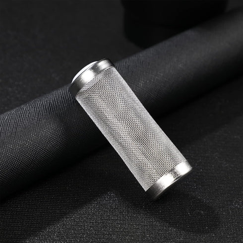 POPETPOP Aquarium Fish Tank Pre-Filter Intake Strainer, 12mm Stainless Steel Cover