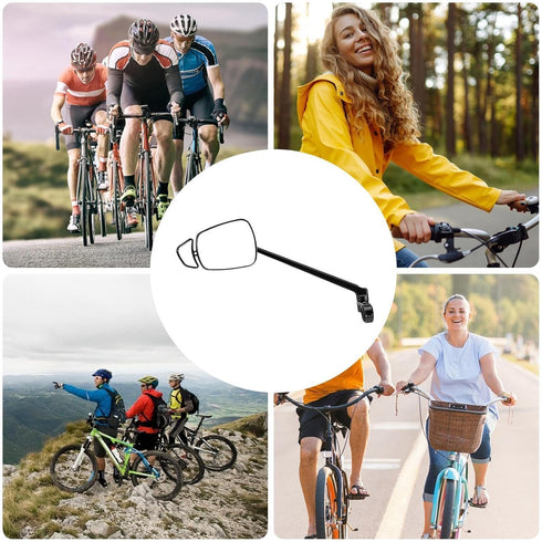 Generic Set, Bicycle Rearview Mirror Wide Vision Lens Handlebar Reflector, Anti Scratch Convex Cycling Safety View