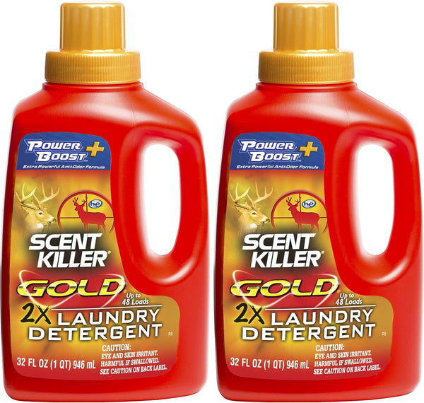 Scent Killer Gold Scent Free Laundry Detergent for Hunting Gear with Power