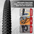Mountain Bike Tire - Black, Single 26'' High-Performance Rubber Tire for Bicycle
