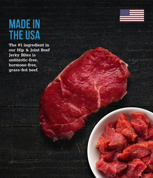 Wholesome Pride Functional Dog Hip & Joint Support Beef Recipe Jerky Bites - 8 oz