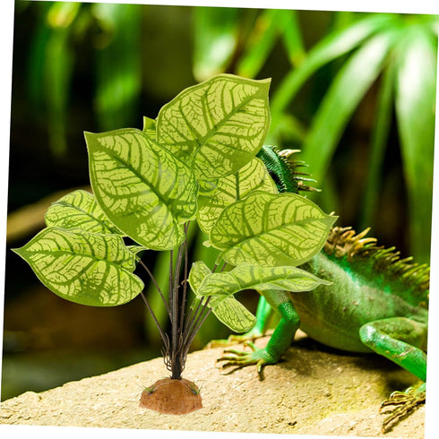 Didiseaon Goblincore Room Decor, Terrarium Landscape Plant Reptile Hiding Hut, Aquarium Fake Plant Ornament