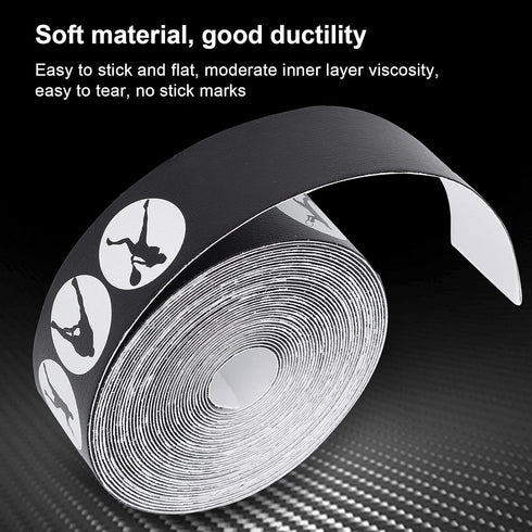 Tennis Racket Head AntiScratch Tape - PU Protective Sticker for Racket Head Frame Guard