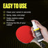 PRO SPIN Ping Pong Paddle Cleaner, Table Tennis Rubber Cleaning Kit, 200ml Rubber Cleaner & Sponge Included