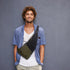 Peicees Waterproof Sling Bag, Crossbody Bag for Men Women, Slim Chest Backpack for Travel Hiking