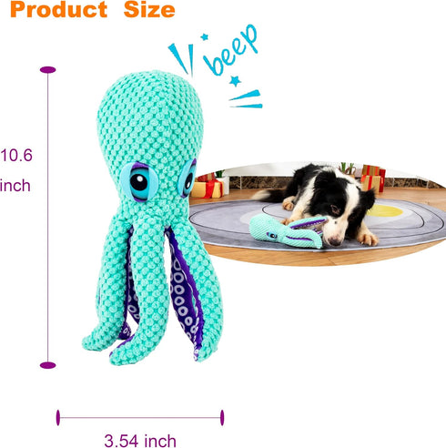 Dog Toys, Plush Dog Toys,Octopus Stuffed Dog Toys,Dog Puzzle Toy IQ Training, Dog Chew Toys for Small, Medium, Large Dogs